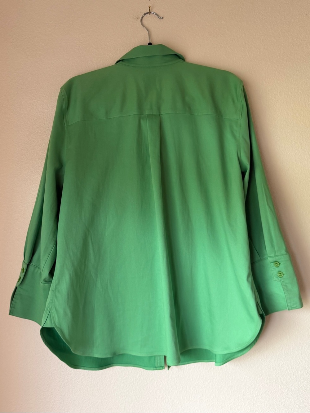 Chicos Classic Green Button-Front Women's Shirt, Size 16 - Picture 7 of 9
